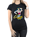 Miniatyrbild 5 av 6: Wonder Woman Dam/Kvinnor Lasso Bomull T-shirt XXL Svart Black XXL