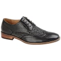 Miniatyrbild 1 av 4: Goor herr 4 Eye läderfodrad Brogue Gibson sko 8 UK svart Black 8 UK