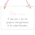Miniatyrbild 3 av 3: Something Different Glam-ma Hängande Skylt One Size Vit/Brun/Rosa White/Brown/Pink One Size