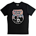 Miniatyrbild 1 av 4: Johnny Cash Unisex Vuxen Walking Guitar & Front On T-Shirt L Bl Black L