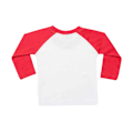 Miniatyrbild 2 av 3: Larkwood Barnkläder/Barn Långärmad Baseball T-shirt 6-12 Månader White/Red 6-12 Months