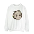 Miniatyrbild 1 av 3: Marvel Mens I Am Groot Trähuvud Sweatshirt XL Vit White XL