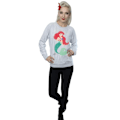 Miniatyrbild 4 av 5: Disney Princess Damkläder/Dam Classic Ariel Sweatshirt XXL Värme Heather Grey XXL