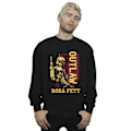 Miniatyrbild 2 av 3: Star Wars Mens The Book Of Boba Fett Distressed Outlaw Sweatshirt Black XL