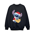 Miniatyrbild 1 av 3: Disney Boys Lilo And Stitch Jul Kärlek Biscuit Sweatshirt 5 Black 5-6 Years