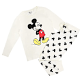 Miniatyrbild 1 av 5: Disney Womens/Ladies Relax Mickey Mouse Långärmad Lång Pyjamas Cream/Black/Red M