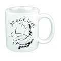 Miniatyrbild 1 av 2: John Lennon Cuddle Keramisk Mugg One Size Vit/Svart White/Black One Size