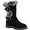 Miniatyrbild 1 av 2: Hush Puppies Girls Mini Megan Suede Boots 12 UK Barn Svart Black 12 UK Child