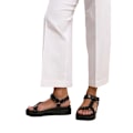 Miniatyrbild 2 av 2: Where's That From Dam/Damer Hawaii Nitade Patent Faux Läder Multi Rem Sandaler 7 UK Svart Black 7 UK