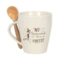 Miniatyrbild 1 av 2: Något Annorlunda Min Kvast Drivs Av Kaffe Mugg & Sked Set Off White/Beige One Size