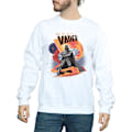 Miniatyrbild 3 av 5: Star Wars Darth Vader Swirling Fury Sweatshirt M Vit White M
