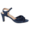 Miniatyrbild 2 av 3: Good For The Sole Dam/Kvinnor Trisha Tvådelad Bred Klack Sandal Navy 5 UK