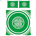 Miniatyrbild 4 av 4: Celtic FC Officiell Dubbel Duvet och Örngott Set Pulse Design Green Double