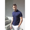 Miniatyrbild 2 av 2: Henbury Herr Stretch Microfine Pique Poloshirt XXL Marinblå Navy XXL