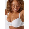 Miniatyrbild 3 av 6: Vacker T-shirt-behå för damer/kvinnor (2-pack) 32DD svart/vit Black/White 32DD