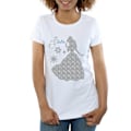 Miniatyrbild 3 av 5: Disney Princess Dam/Damer Belle Jul Silhouette Bomull White XXL