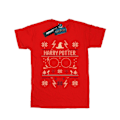 Miniatyrbild 1 av 3: Harry Potter Dam/Damer Julmönster Bomull Pojkvän T-shirt Red XXL
