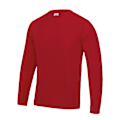 Miniatyrbild 1 av 2: AWDis Just Cool Herr Långärmad Cool Sports Performance Plain Fire Red M