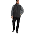 Miniatyrbild 3 av 3: Duke Herr D555 Highampton Kingsize Vadderad Jacka 4XL Svart/Kol Black/Charcoal 4XL