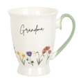 Miniatyrbild 2 av 3: Something Different Grandma Wild Flowers Pedestal Mug One Size White/Pale Green One Size