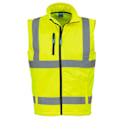Miniatyrbild 1 av 2: Yoko Hi Vis Softshell Väst / Arbetskläder (2-pack) 3X Hi-Vis Yellow 3XL