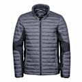 Miniatyrbild 1 av 2: Teejays Mens Padded Full Zip Crossover Jacket S Space Grey/Blac Space Grey/Black S
