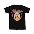 Miniatyrbild 3 av 4: Blondie Dam/Kvinnor Hjärta Ansikte Bomull Boyfriend T-Shirt 4XL B Black 4XL