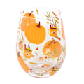 Miniatyrbild 2 av 3: Something Different Autumn Days Tryckt Stjälklöst Glas One Size T Transparent/Orange One Size