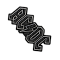 Miniatyrbild 2 av 2: AC/DC Vävd Logotyp Strykjärnslapp En Storlek Svart Black One Size