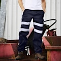 Miniatyrbild 2 av 2: Yoko Vuxen Unisex Hi Vis Joggingbyxor L Marinblå Navy Blue L
