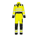 Miniatyrbild 2 av 3: Portwest Unisex Vuxen PW3 FR Modaflame Varsel Overall 3XL Gul Yellow/Black 3XL
