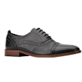 Miniatyrbild 1 av 3: Base London Herr Cast Waxy Snörning Läder Brogue Sko 7 UK Bla Black 7 UK