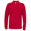 Miniatyrbild 1 av 4: Cottover herrpiqué långärmad T-shirt 3XL röd Red 3XL