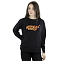 Miniatyrbild 2 av 4: Netflix Dam/Kvinnor Stranger Things Logo Breaking Sweatshirt Black S