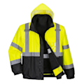 Miniatyrbild 1 av 2: Portwest Herr Premium 3 i 1 Hög Synlighet Bomberjacka 4XL Gul/ Yellow/Black 4XL