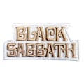 Miniatyrbild 1 av 2: Black Sabbath Vävd Textlogotyp Stryk-På-Lapp En Storlek Vit White One Size