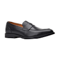 Miniatyrbild 1 av 6: Base London Herr Kennedy Läder Loafers 9 UK Svart Black 9 UK