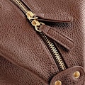 Miniatyrbild 2 av 3: Quadra NuHude Faux Läder Weekender Holdall Väska (2-pack) På Tan One Size