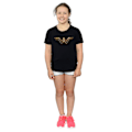 Miniatyrbild 4 av 5: Wonder Woman Girls Logo Bomull T-shirt 12-13 År Svart Black 12-13 Years