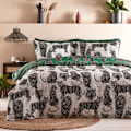 Miniatyrbild 3 av 4: Furn Vändbar Wildcat Påslakanset Dubbel Djungelgrön Jungle Green Double