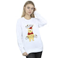 Miniatyrbild 1 av 4: Disney Dam/Kvinnor Winnie The Pooh Glad Jul Holly Tröja White XL