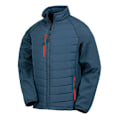 Miniatyrbild 1 av 2: Result Herr Svart Compass Vadderad Soft Shell Jacka 4XL Marinblå/Röd Navy/Red 4XL