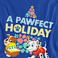 Miniatyrbild 3 av 5: Paw Patrol Unisex Vuxen En Perfekt Jul Rubble & Marshall Chr Royal Blue XL