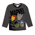 Miniatyrbild 3 av 5: Marvel Avengers Pojkar Långärmad Pyjamas Set 2-3 År Svart/Grå Black/Grey 2-3 Years