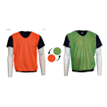 Miniatyrbild 3 av 3: Precision Barn/Barn Reversible Mesh Träning Bib 2-3 År Orange/Green 2-3 Years