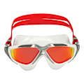 Miniatyrbild 1 av 5: Aquasphere Vista spegelglasögon för simning, unisex, vuxen, en storlek White/Silver/Red One Size
