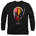 Miniatyrbild 1 av 4: Deadpool & Wolverine Unisex Vuxen Deadpool & Wolverine Porträtt Black L
