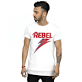 Miniatyrbild 2 av 3: David Bowie Herr Distressed Rebel T-Shirt S Vit White S