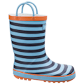 Miniatyrbild 3 av 6: Cotswold Childrens/Kids Captain Striped Wellington Boots 11 UK Blue 11 UK Junior