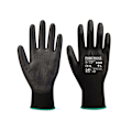 Miniatyrbild 3 av 3: Portwest Unisex Vuxen PU Palm Handskar 9 Svart Black 9